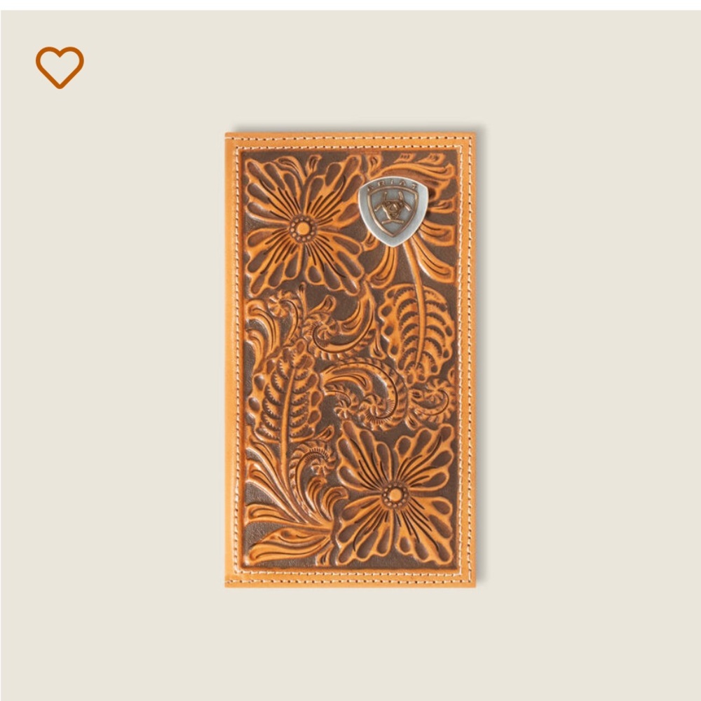 Ariat 
• Rodeo style
• Floral embossing
• Multiple card slots and ID window